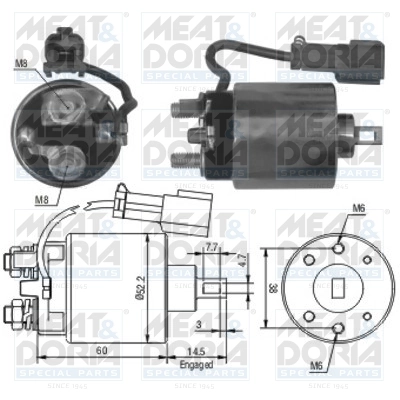 Solenoid Switch, starter